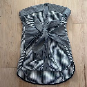 TopShop off the shoulder wrap blouse size 2